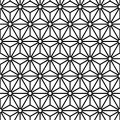 Fototapeta premium Black Geometric Seamless Pattern Background Design Template