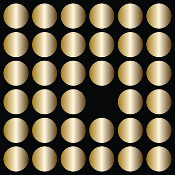 Metallic Gold Gradient Circles &ndash; Vector Pack