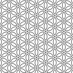 Black Geometric Seamless Pattern Background Design Template