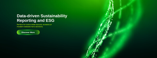 Obraz premium Energy bg green esg ai csr background sdg technology and ppt for a sustainable economy. Circular co2 design with growth or dark light ev plant and abstract icon tech. Digital template.