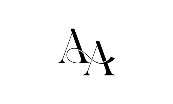 AA initial letters logo or AA monogram