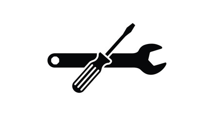 A crossed screwdriver and wrench icon representing tools and repair services