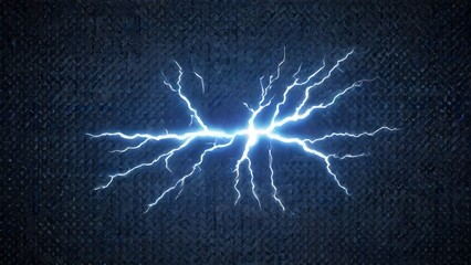 lightning frame on blackboard