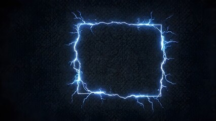 lightning frame on blackboard