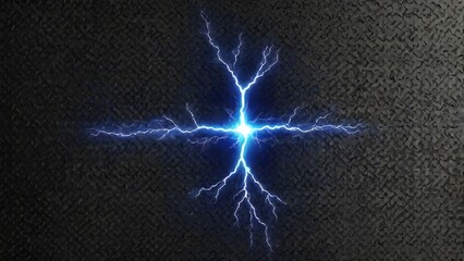 lightning frame on blackboard