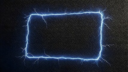 lightning frame on blackboard