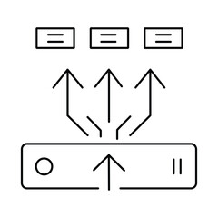 Load Balancer Icon. Vector Design