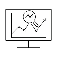 Metrics Monitoring Icon. Vector Design
