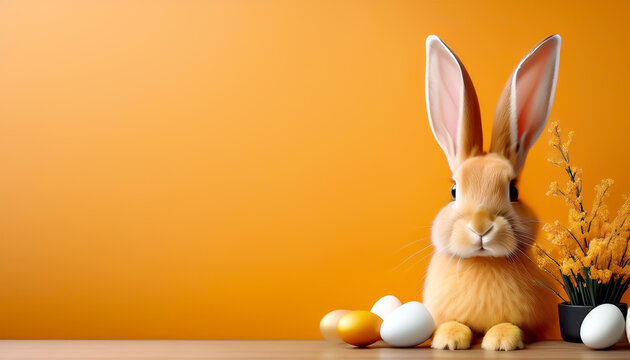 Osterdekoration in Orange 