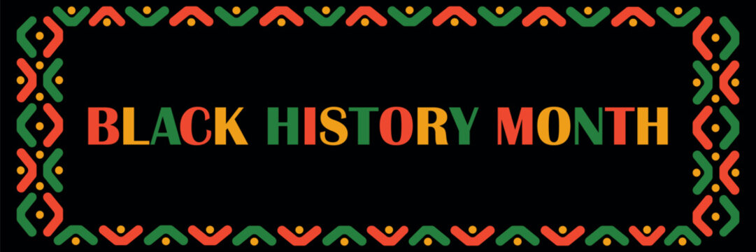 Black history month banner. Black history honoring the past, inspiring the future. Vector illustration design graphics. Flat template for background, banner, card, poster