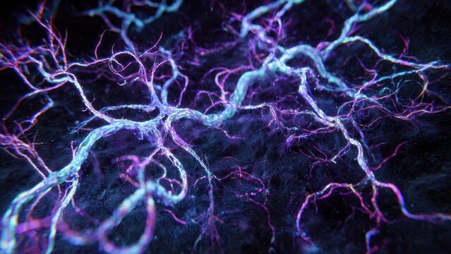 Abstract Neural Network or Veins Background - Powered by Adobe