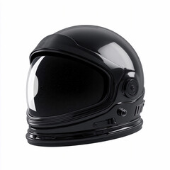 Fototapeta premium Space helmet displayed on a white background for space exploration