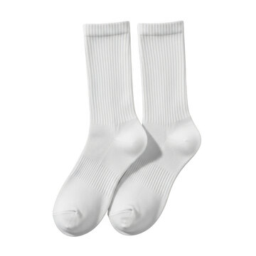 White crew socks mockup