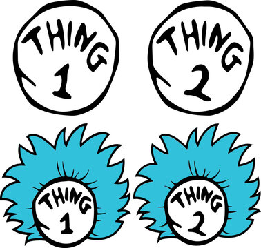 Thing 1 2 3 4 SVG , Thing 1 to Thing 4 svg ,Things Team svg , Thing Costume svg