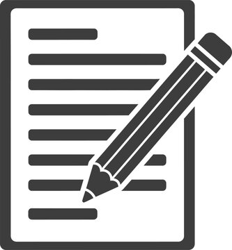 Editing document with pencil icon