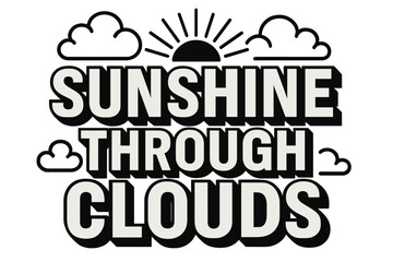 Fototapeta premium Sunshine Bold Block Letters. Bold Block Lettering ? 