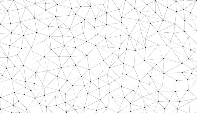 Abstrakter Wireframe-Hintergrund mit Plexus-Netzwerk in Schwarzwei&szlig;