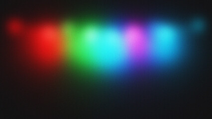 Blurred RGB lights on dark background, abstract color gradient, stock media