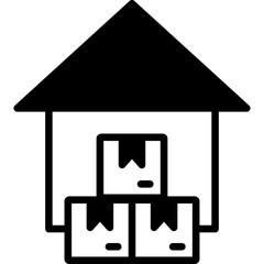 Warehouse Storage mixed icon