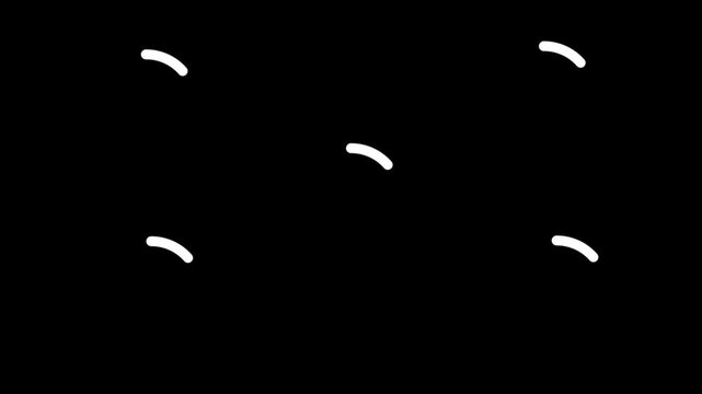 Gaming HUD Loading Screen Animation 4K, Futuristic Circle Progress Bar with Line Art Detail, Black Background Buffering Icon for Streaming, Video Games, and Tech Presentations