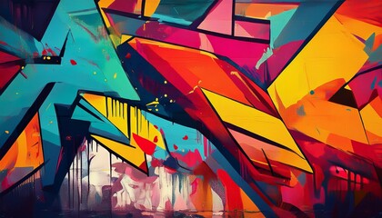 graffiti wall abstract background idea for artistic pop art background backdrop