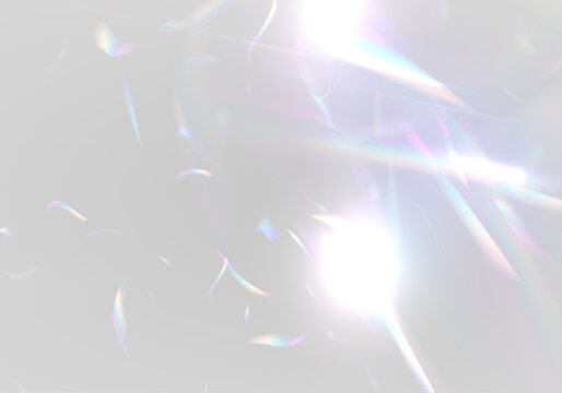 Diamond rainbow prism refracts neon light through crystal glass glitter. PNG vector lens captures flare, sparkle, bokeh, glare effect. Prism highlights create radiant holographic magic.