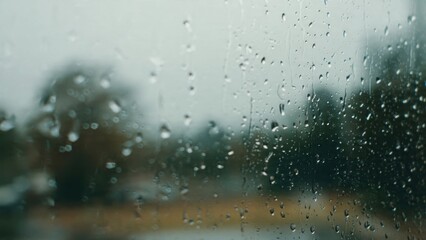 Raindrops on a window