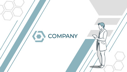 corporate presentation background professional st