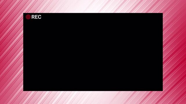 Overlays transparent recording screen with a red patterned border for creative editing and design options, perfect for multimedia projects.