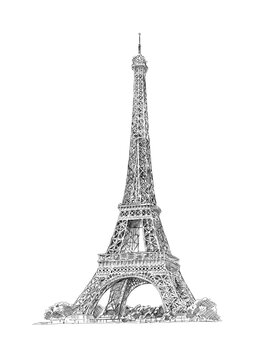 Eiffel Tower drawing sketch