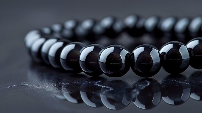 A photo of hematite bracelets