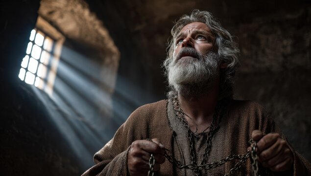 Peter in the prison, Bible story.