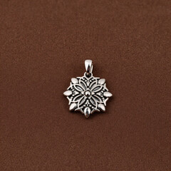 Brown cotton fabric texture seamless pattern as a background