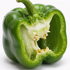 A bitten green pepper