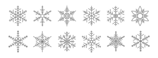 Trendy snowflake for snow design. Fade silhouette snowflakes isolated on white background. Freeze halftone dot symbol. Snow flake icon. Ice crystal shape graphic for winter prints. Vector illustration