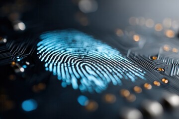 Fingerprint Scan On Circuit Board