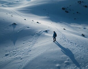 Typical winter scene with snow and serene atmosphere