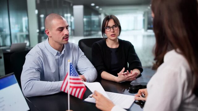 Immigrant Couple's Visa Interview In USA