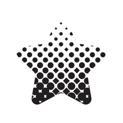 Halftone Star Shape Vector, Minimalist Geometric Sparkle Element