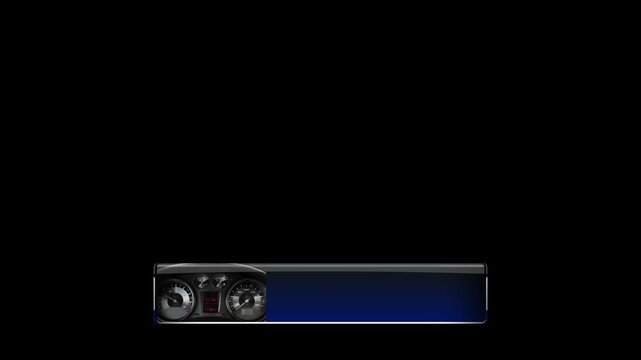 Sport Cars lower thirds. Automotive graphic animation.