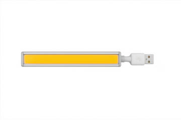 Portable yellow led light bar with usb plug