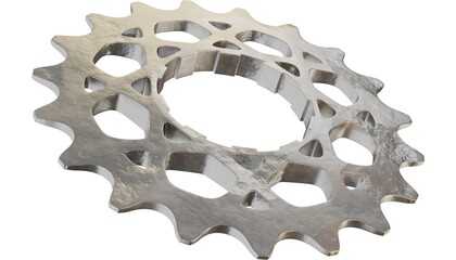 Mechinery gears on white background