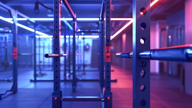 A photo of a pull-up bar in a fitness space.
