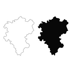 Obraz premium Isometric silhouette of belgium