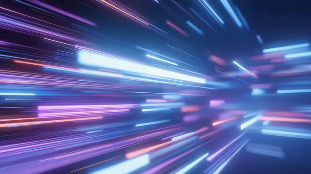 High tech kinetic neon chamber featuring vibrant moving lights and immersive depth, capturing motion, digital energy, and futuristic design aesthetics. cinematic color correction, natural uneven
