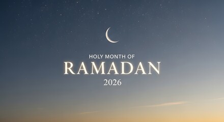 Clean Ramadan 2026 Text-Based Visuals