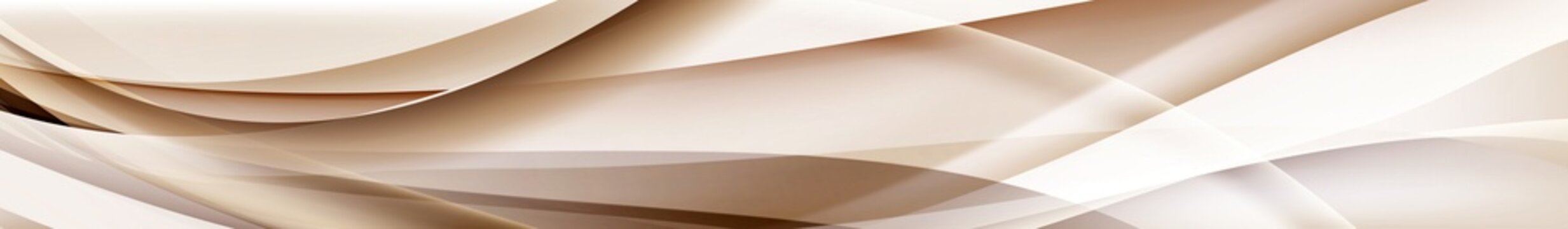 Warm beige and brown abstract background with soft flowing waves resembling chocolate or coffee cream