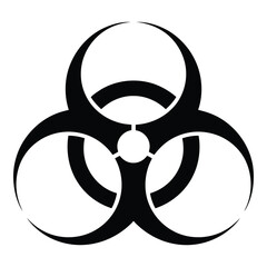 Biological hazard symbol vector
