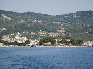 The coastline of Skiathos Island, Sporades, Thessaly, Greece