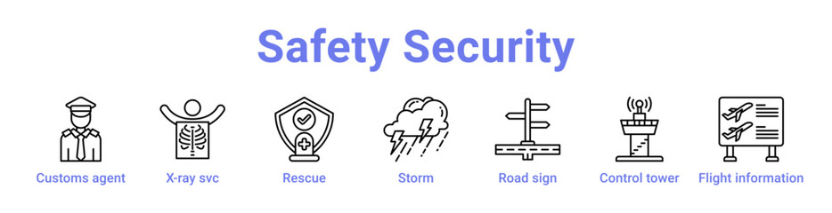Safety Security Icon Banner and Collection © RanuKumbolo.lab